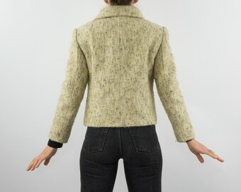 Vintage Yves Saint Laurent Tweed Jacket 1960s | Haute Couture Wool
