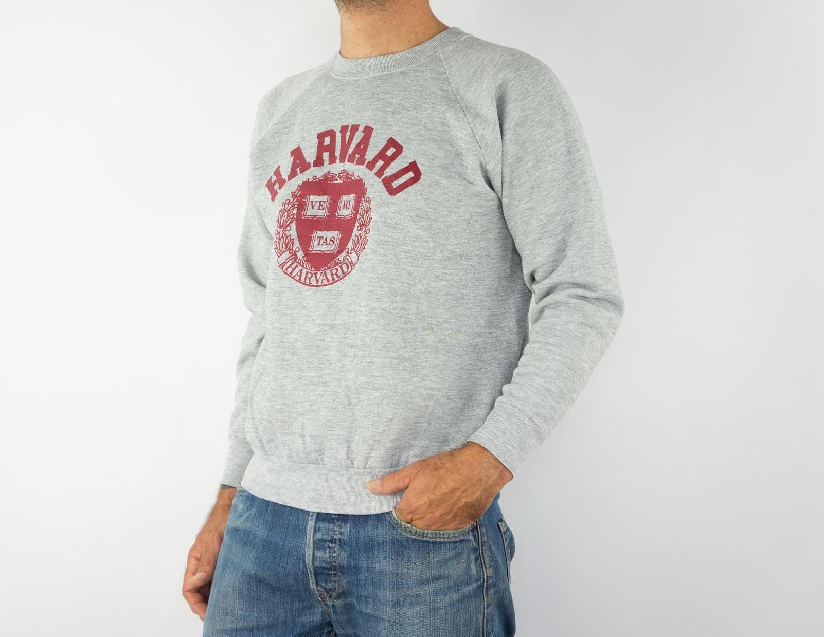 Sweat Zippé Vintage Harvard Par Ouray – Homme, Taille S, Noir, Coupe Classique