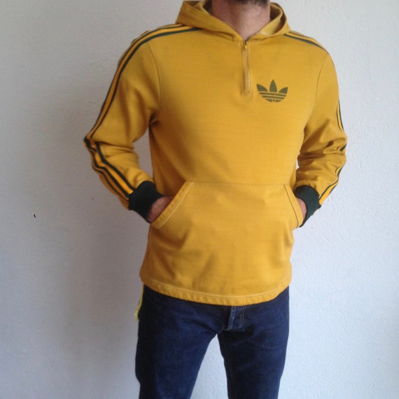 adidas vintage yellow jumper