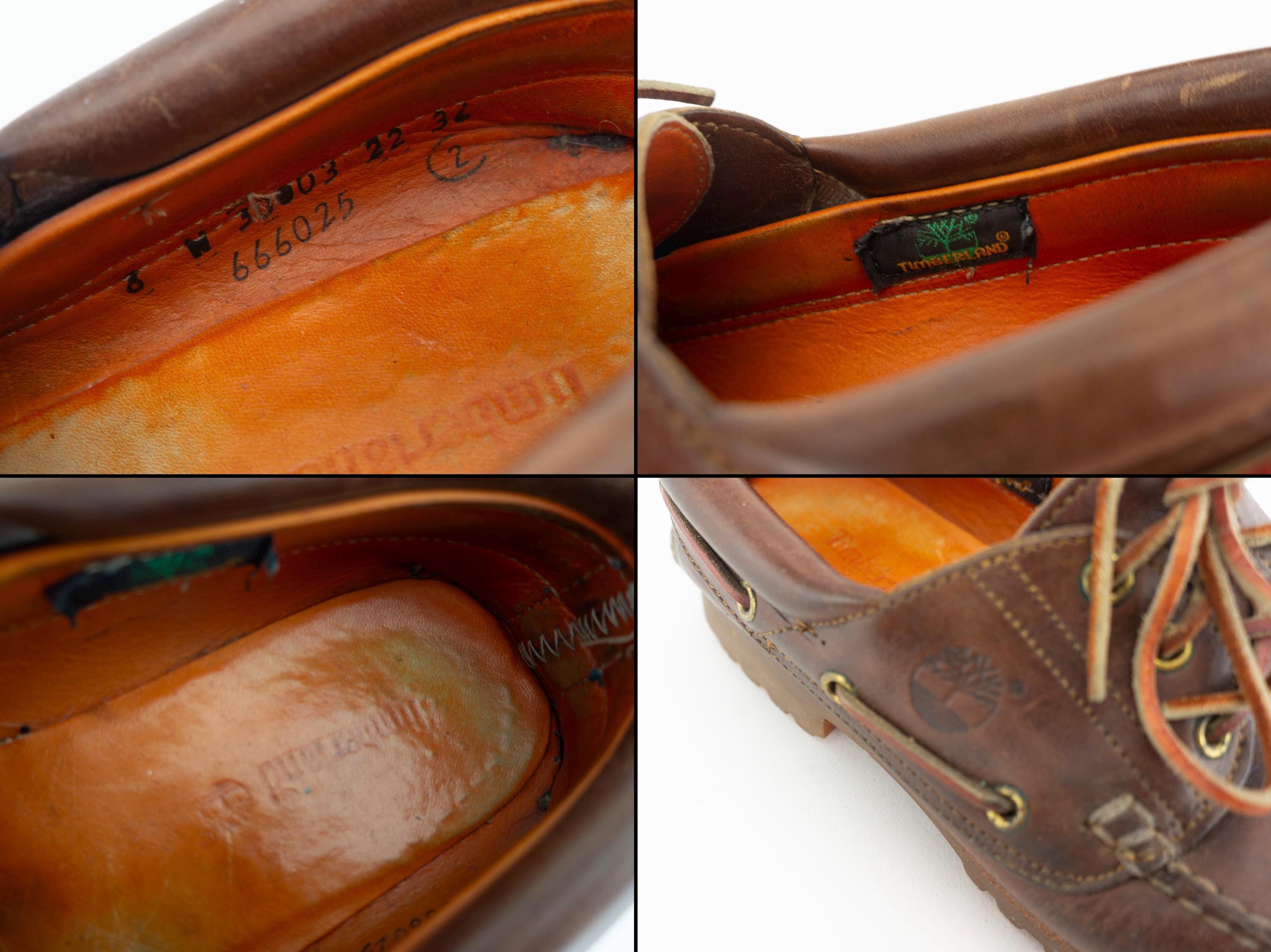 Vintage Timberland Boat Shoes 1990s | Brown Leather Noreen 3 Eye