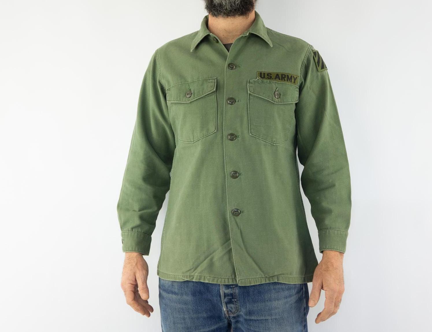 Vintage OG 107 US Army Shirt 1970s | Type 3 Fatigue Utility