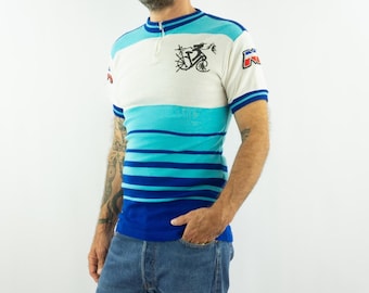 Maillot cycliste vintage MOTOBECANE années 80 maglia jersey shirt