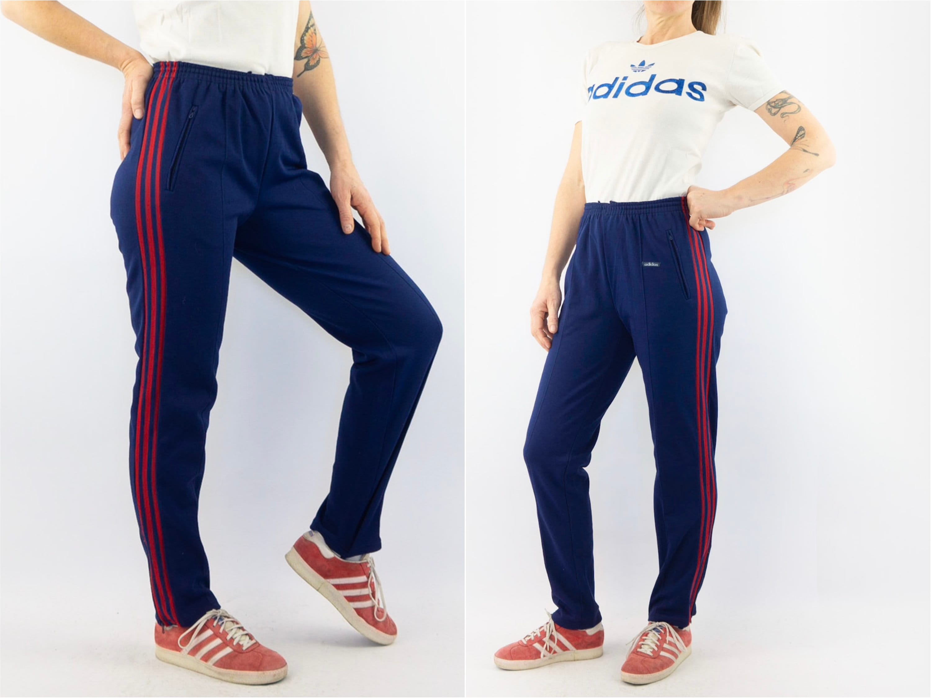 adidas Adicolor Red Tearaway Track Pants  Track pants outfit Red adidas  pants Striped side pants