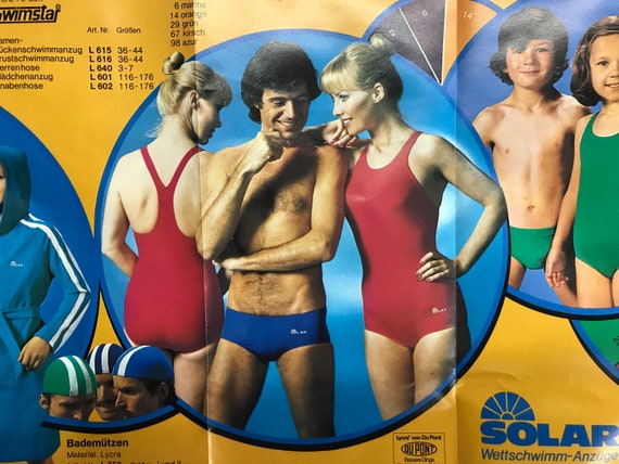 Solar Vintage Men's Swim Brief 1980s Athletic Swimwear Burgundy