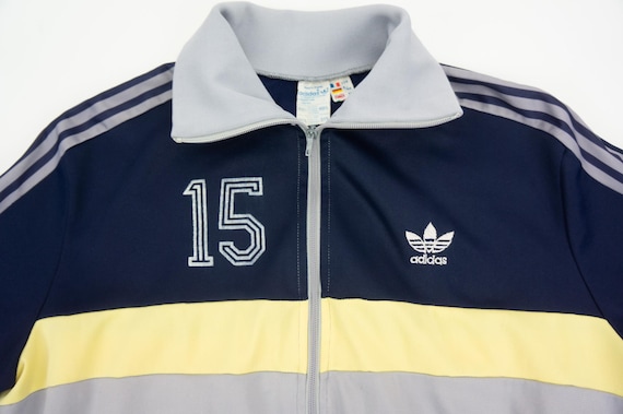 Vintage Adidas Ventex Track Jacket 1980s | 3 Stripes, Trefoil Logo