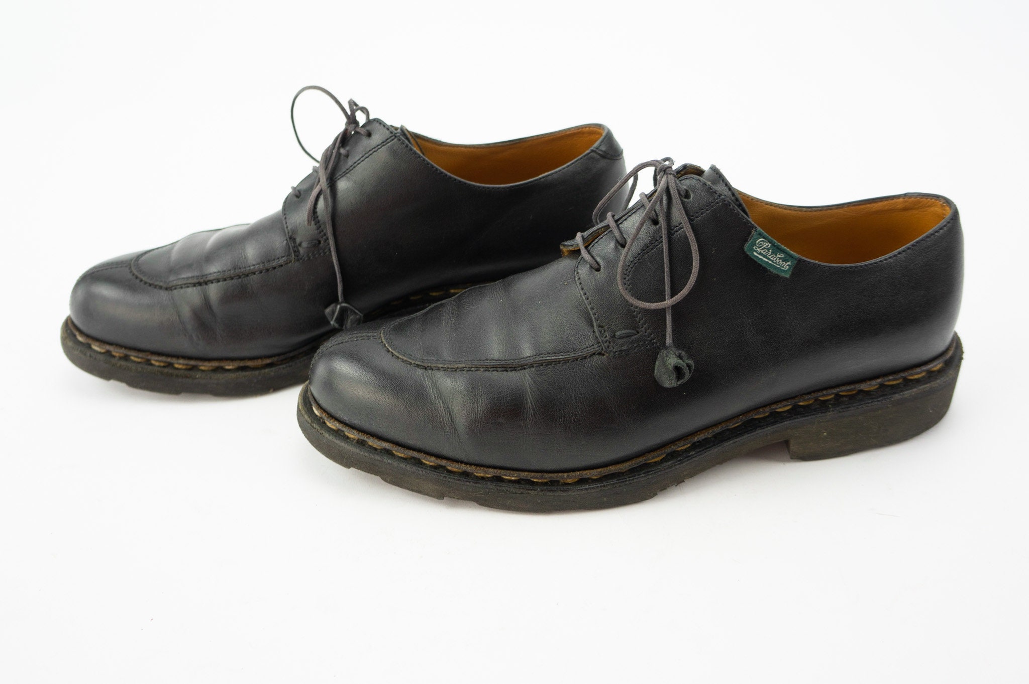 Paraboot - Rousseau | Vintage Derby Shoes | 1980s | Black Paraboot - Rousseau | Vintage Derby Shoes | 1980s | Black