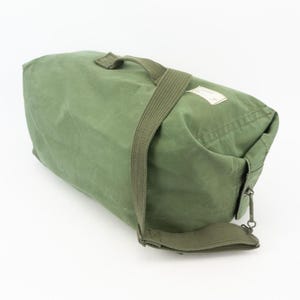 Vintage Military Bag 1960s | French Army Mod 45 Duffel Bag | Khaki
