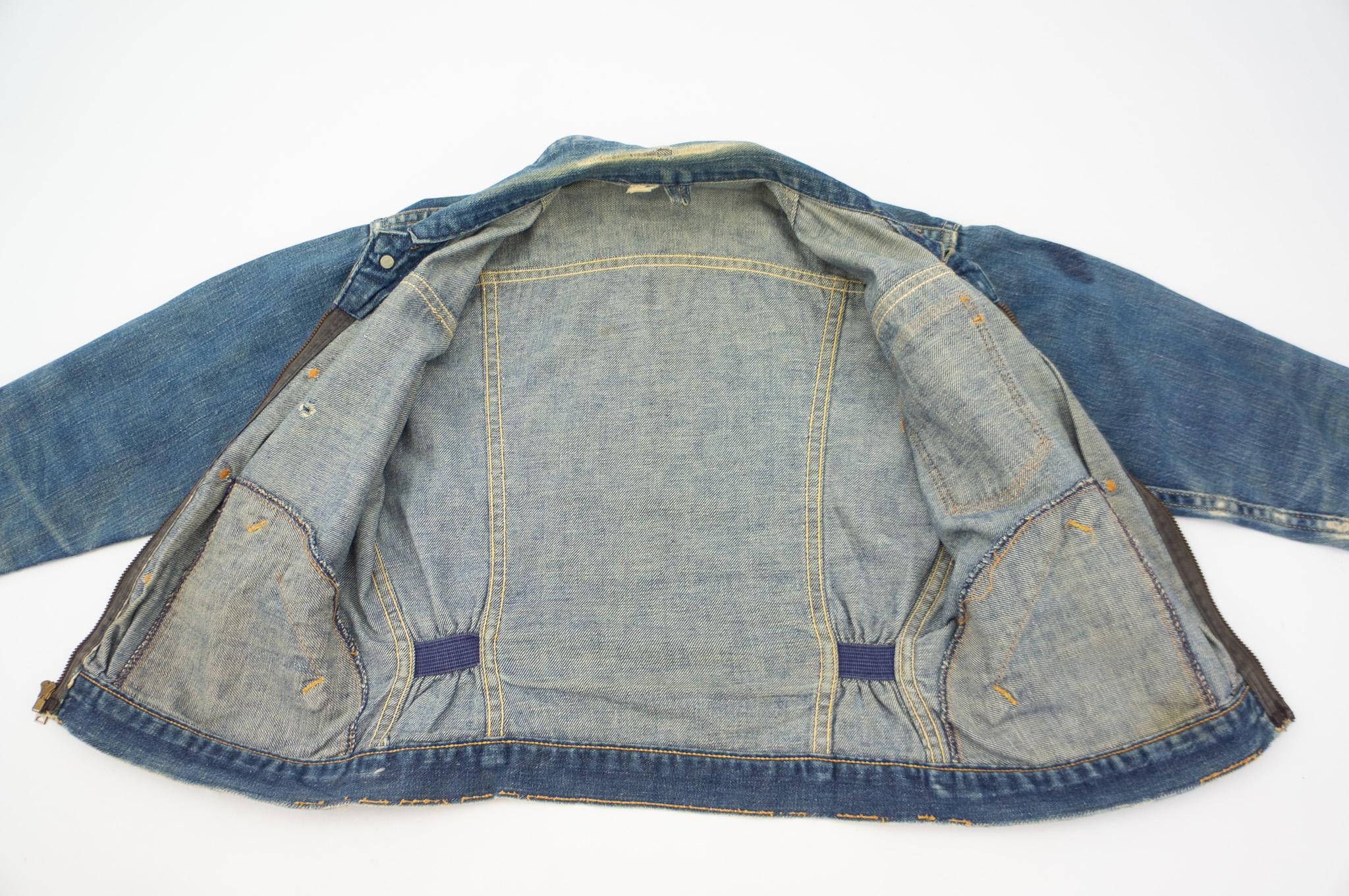 Wrangler 11MJZ Vintage Denim Jacket 1950s | Pleated Selvedge
