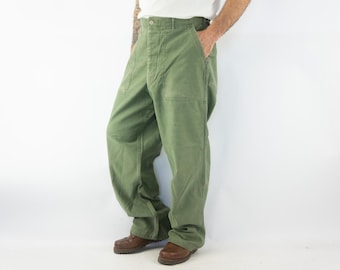 Vintage US Army OG-107 Fatigue Trousers 1960s | Type 1 Utility