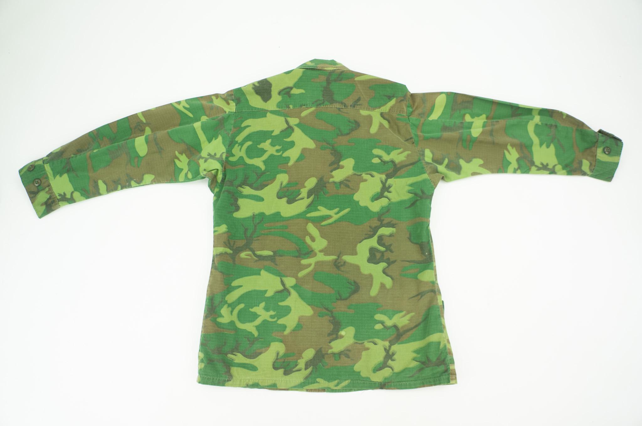 Reserved U.S. Army ERDL Camo Jungle Jacket 1970s | Vietnam War Era Reserved U.S. Army ERDL Camo Jungle Jacket 1970s | Vietnam War Era