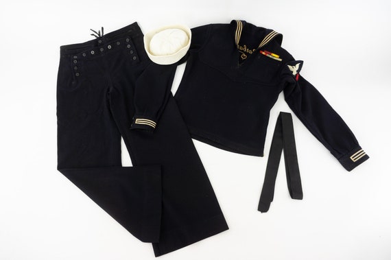 Reddish Brown 40's セーター ニットU.S.NAVY Vintage WW2 WWII USN Navy Deck Watch Wool Sailor's Sweater