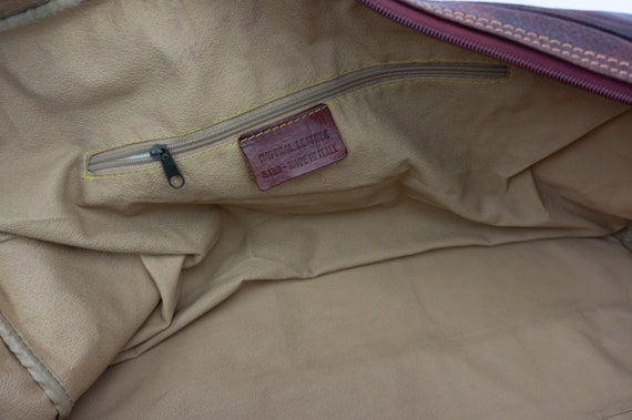 Vintage Duffle Bag | 1980s | Leather Handbag | Da… - image 10