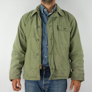 Vintage US Navy A-2 Deck Jacket 1970s | Cold Weather Field Coat, Vietnam War | M