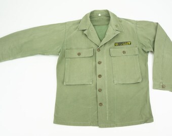 Vintage Us Army M-43 HBT Shirt Jacket 1940s | WWII Field