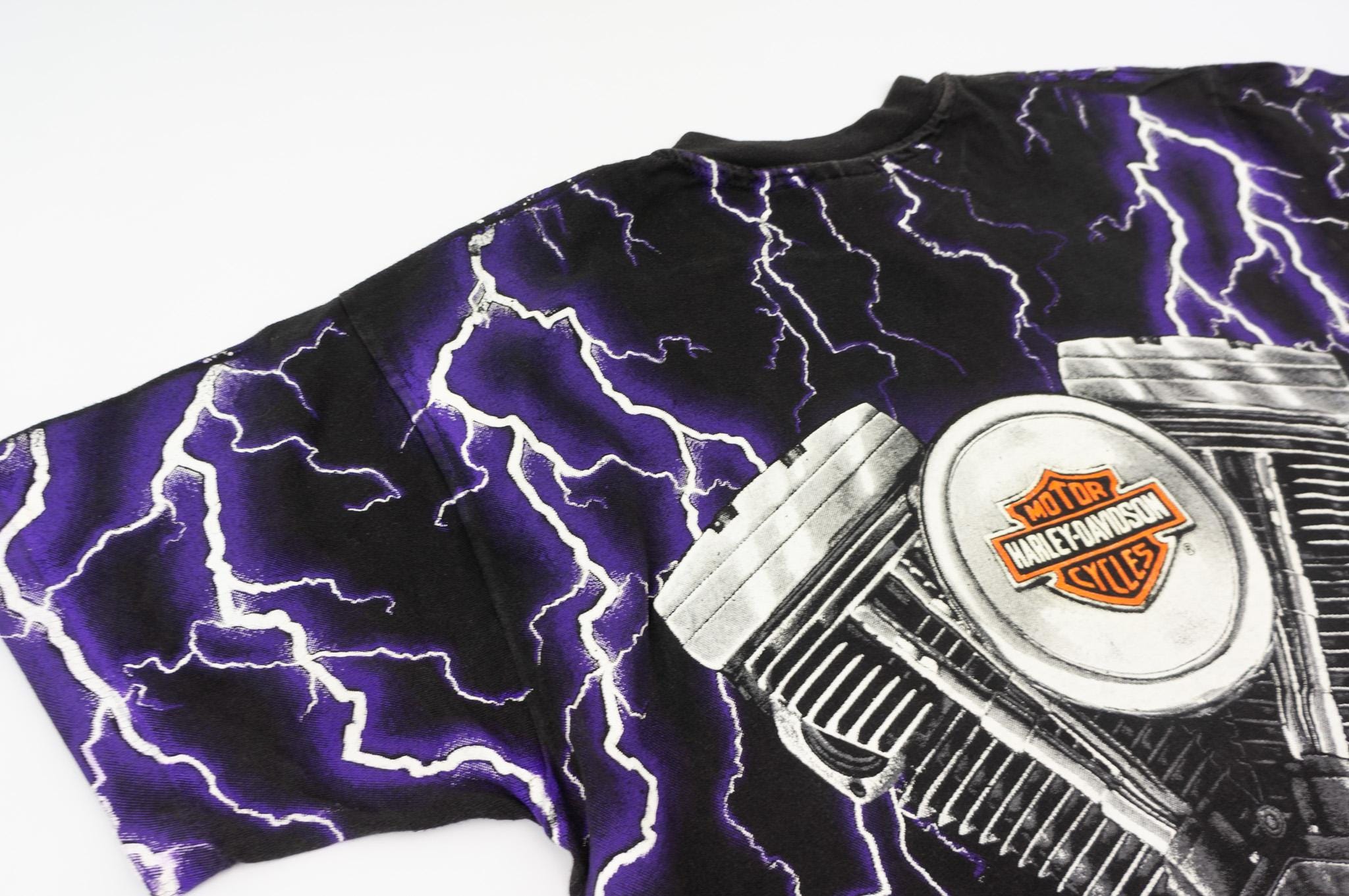 トップス 90s HARLEY DAVIDSON THUNDER & LIGHTNING Harley Davidson | Vintage 1990s T-shirt | Thunder