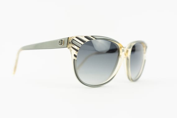 Emilio Pucci Vintage Sunglasses 1970s | Oversize Black Grey  display picture 3