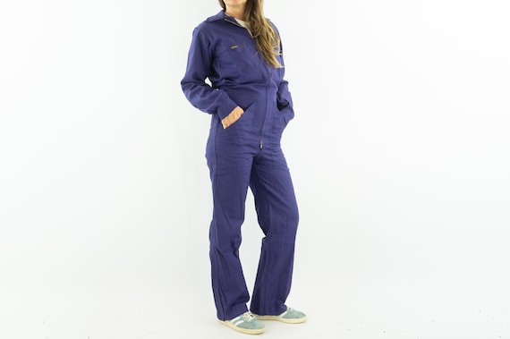 パンツ 70s Euro MICHELIN French Work Overalls French Vintage Workwear Overalls 1970s | Indigo Blue Mechanic