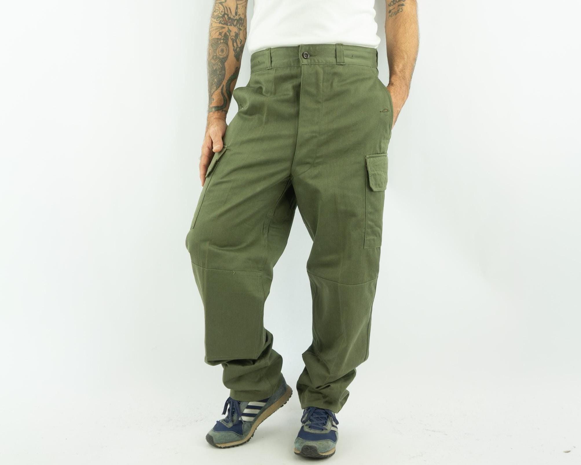Vintage French M47 Lizard Camo Cargo Pants | Made in France, Size 