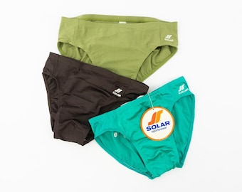 Vintage Solar Swim Brief 1980s | Athletic Retro Trunks, Swimwear NOS | Made in Germany