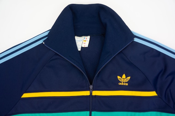 Adidas Vintage Track Jacket 1980s | Blue Ventex Tracksuit | 3