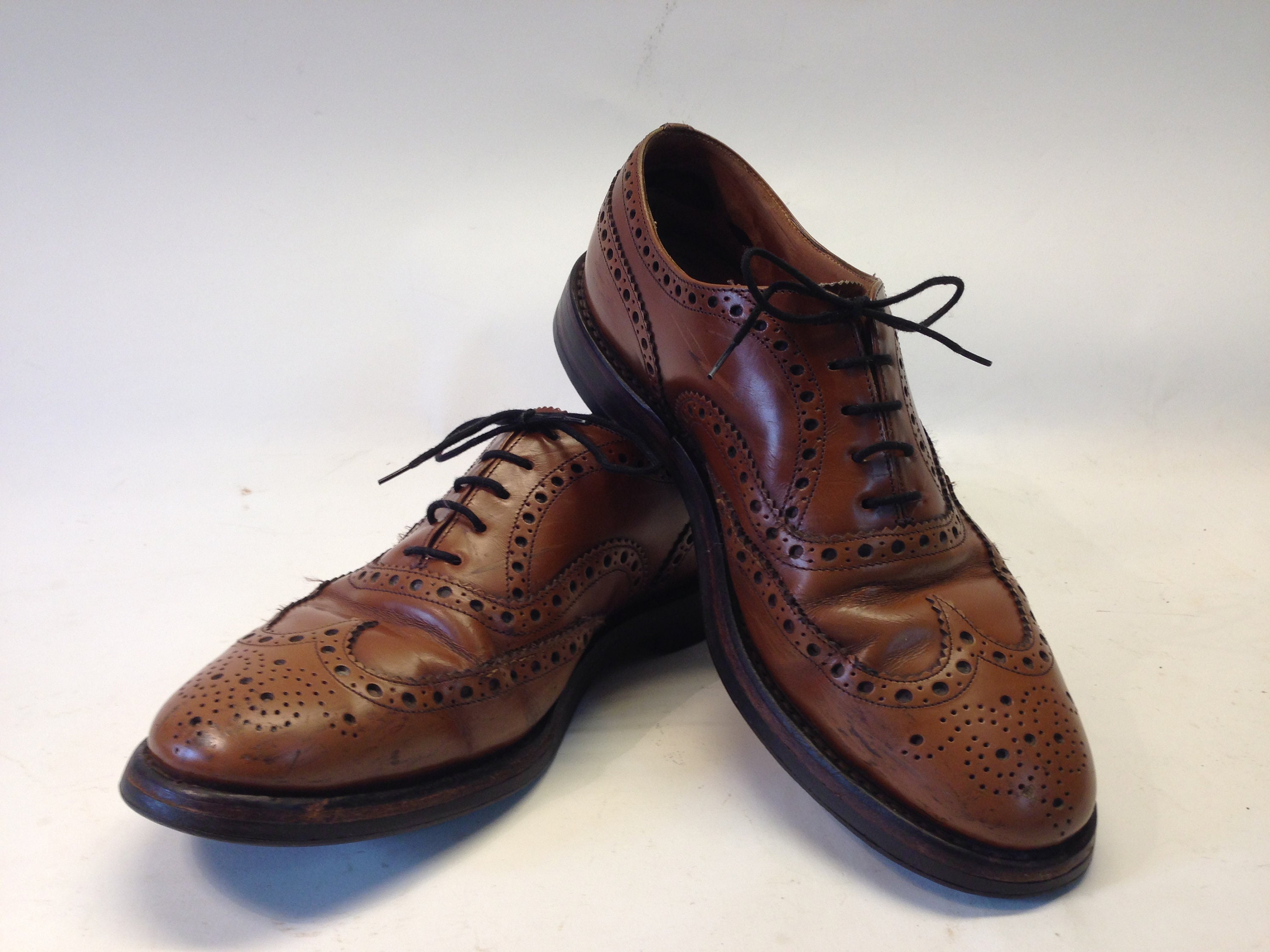 Church's Burwood Vintage Brogues Shoes 1980s Brown - Etsy