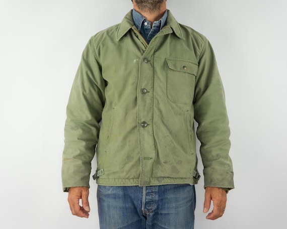 専用　Gym Master A-2 Military Deck Jacket Vintage US Navy A-2 Deck Jacket 1970s | Cold Weather Field Coat