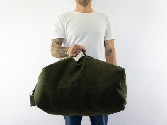 Sac Militaire Vintage 1960s Armée Française Mod 45 | Sac à