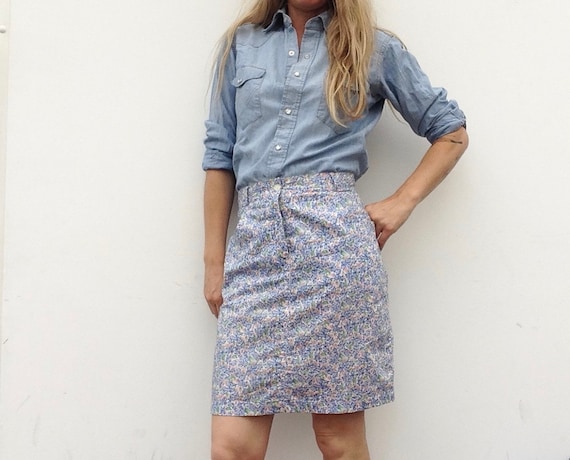 Cacharel | Vintage | 1980s | Skirt | Liberty patte