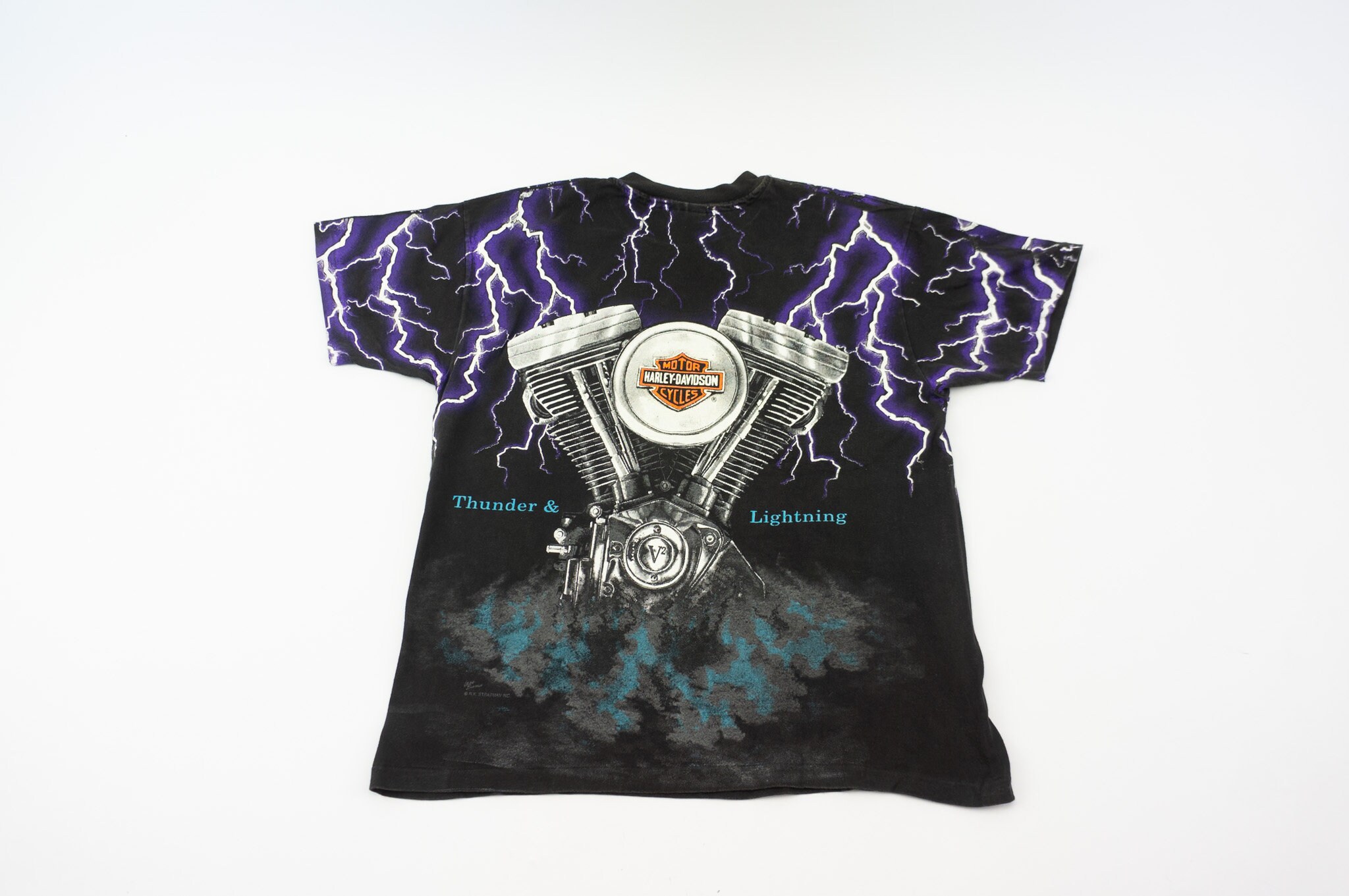 Harley Davidson | Vintage 1990s T-shirt | Thunder