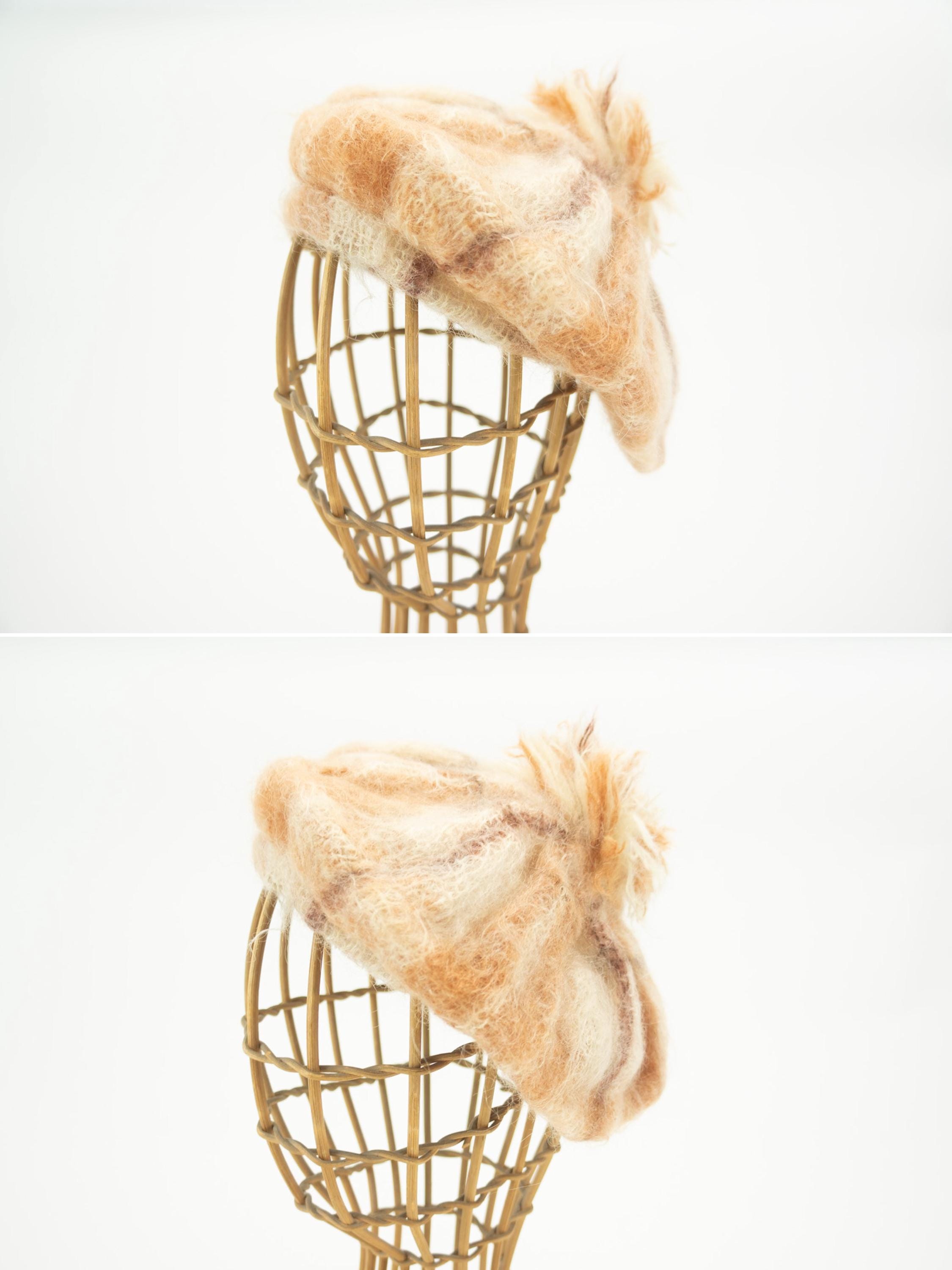 Vintage 1960s Soft Fluffy Cream Angora Beret Style Woman’s Hat Angora Beige Hats for Women for sale | eBay main image 3