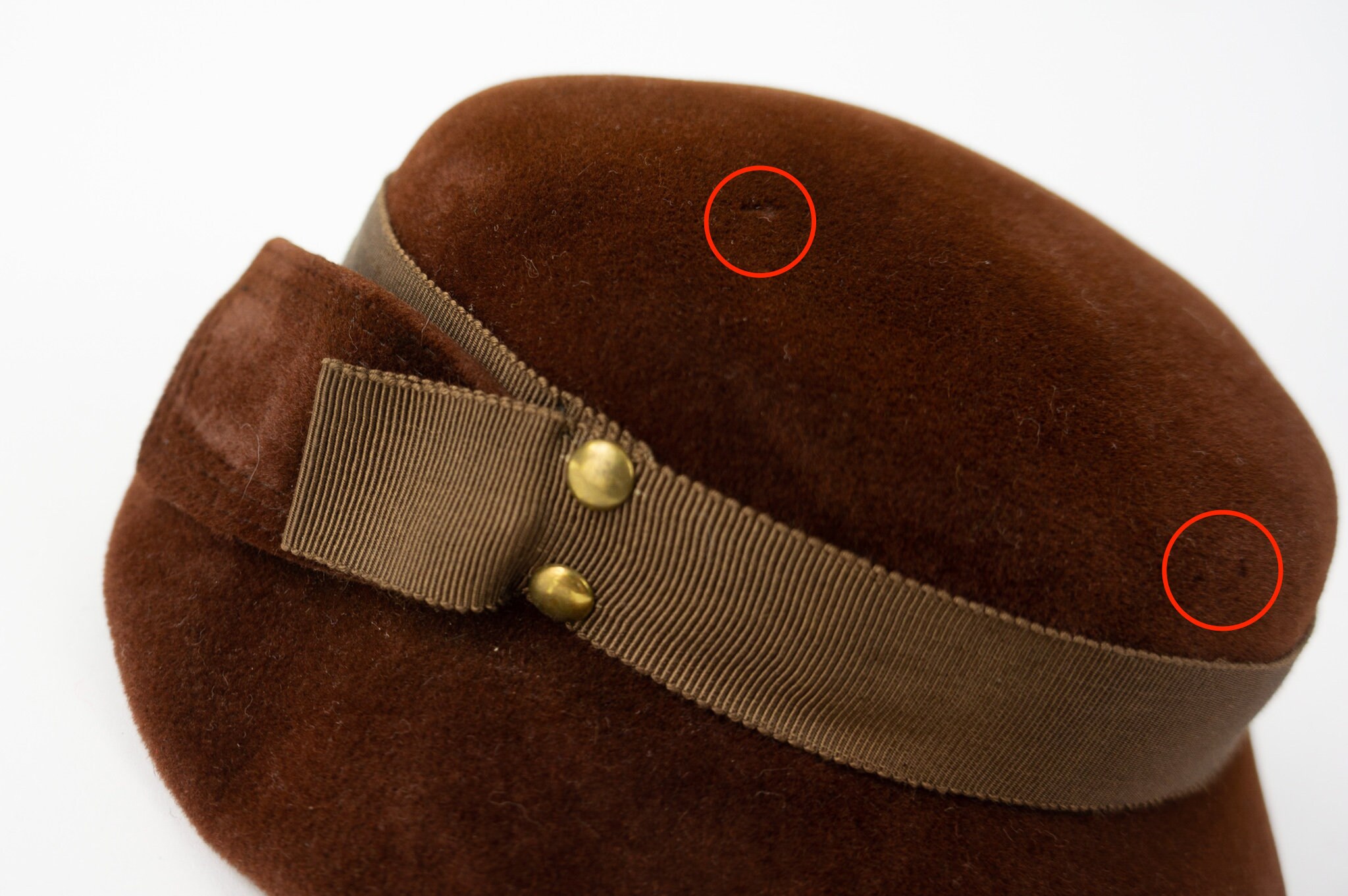Vintage‎ 1950s Brown Velour Cocktail Hat Feather Fascinator Small A gathering of 1950s fascinators and mini hats — feathers  main image 3