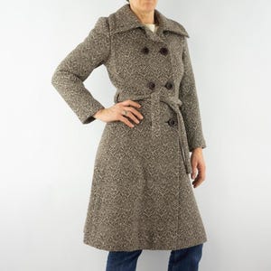 Dolce & Gabbana Wool Coat Classic Herringbone Double