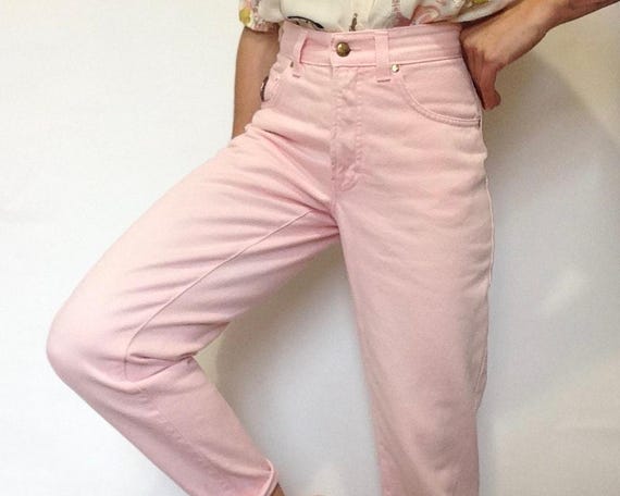 Jean Trussardi Rose Taille W25 - Neuf Avec étiquettes, Longueur 34 Pouces, Valeur 145€