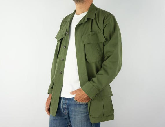 Vintage US Army Tropical Combat Ripstop Jacket 1970s | Jungle
