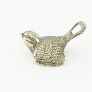 Vintage Bottle Opener 1960/70s | Silver Metal Bird/Sparrow Opener | Bar Tool for Bartender | Beer Soda Opener | Made in France