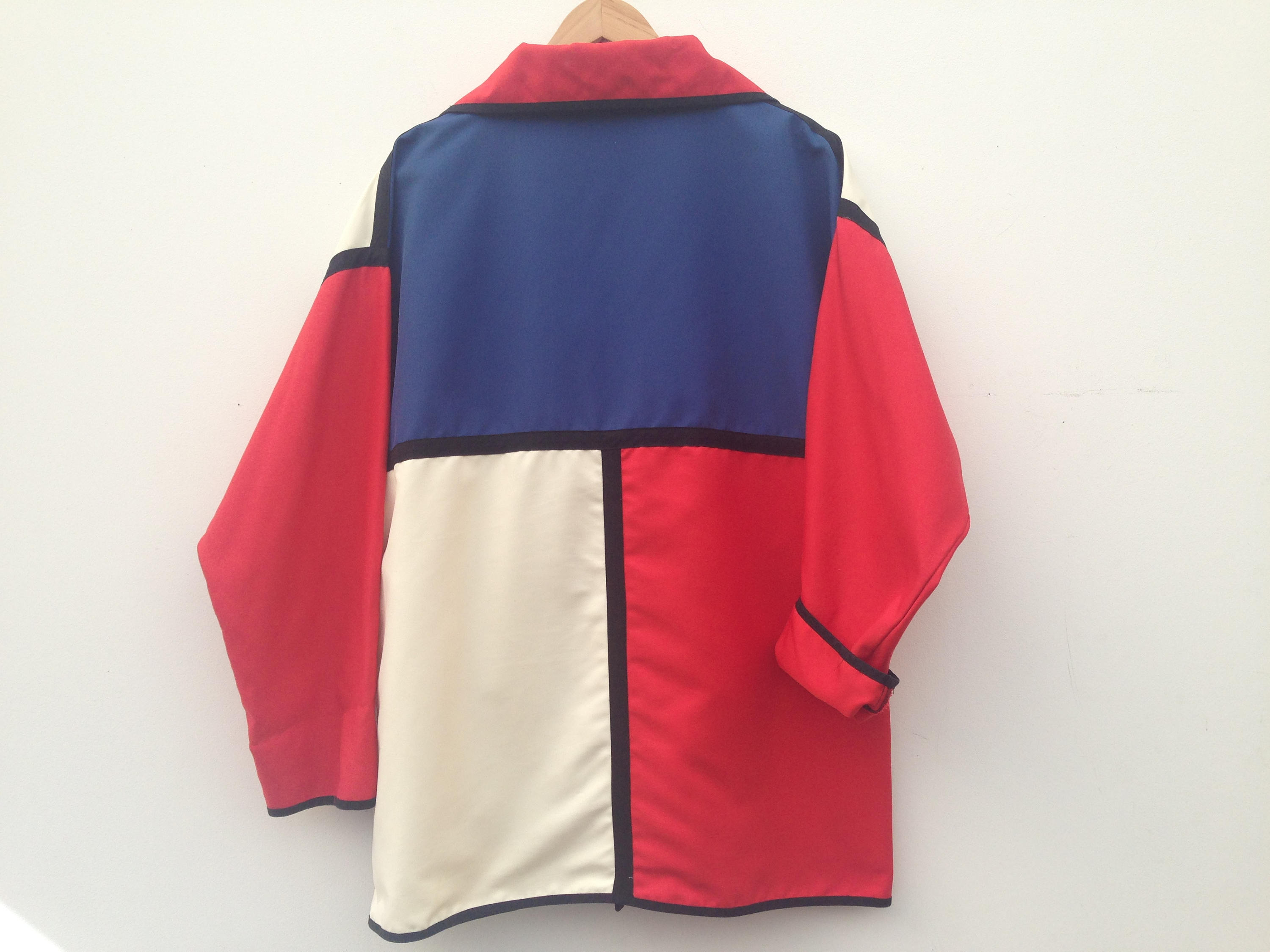 Retro Color Block Jacket Vintage Color Block Jacket 1990s | Geometric Mondrian Style | Made in ...