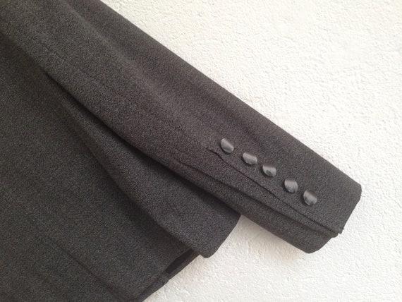 Escada | Vintage Tweed  Jacket | 1990s | Gray Sal… - image 7