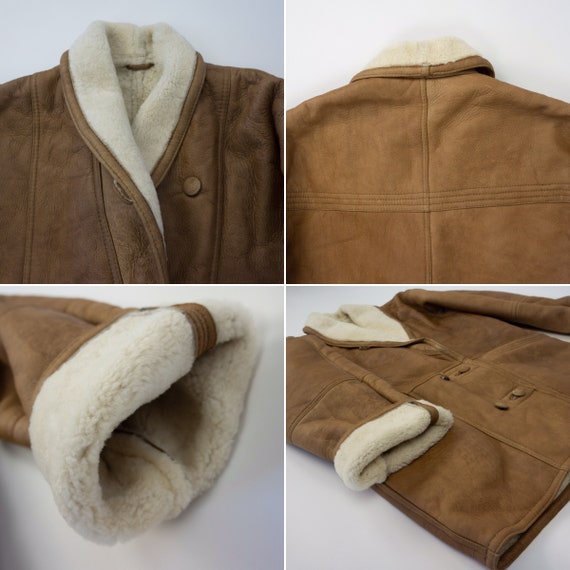 Vintage Shearling Jacket | 1980s | Sheepskin Jack… - image 10
