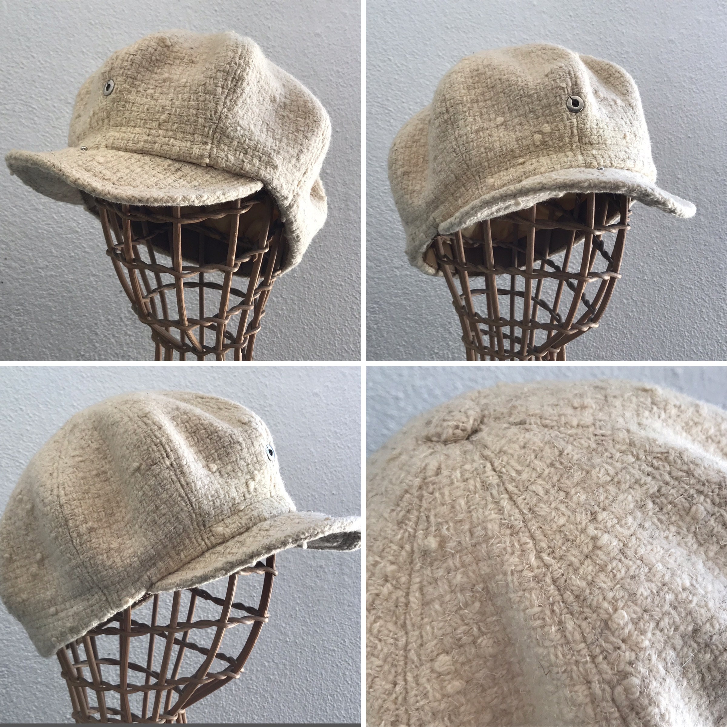 Torpedo Vintage Newsboy Cap 1950s Tweed Visor Cap Cream Wool Cap 50s Tweed Cap Made in France Size 56 - Etsy Torpedo Vintage Newsboy Cap 1950s Tweed Visor Cap Cream Wool Cap 50s Tweed Cap Made in France Size 56 - Etsy