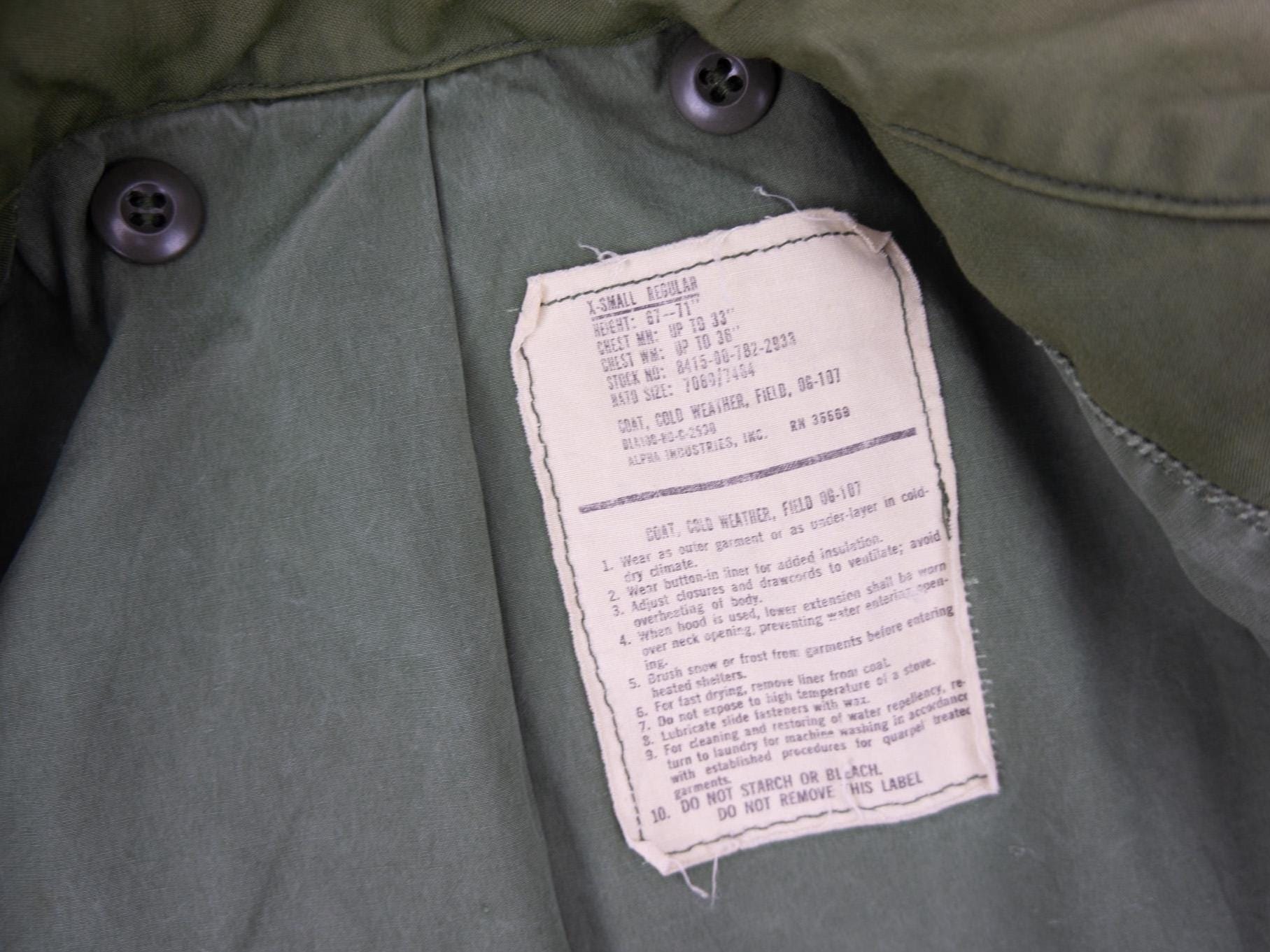 ヴィンテージ M65 フィールドジャケット 米軍 1980年代 | 戦闘用