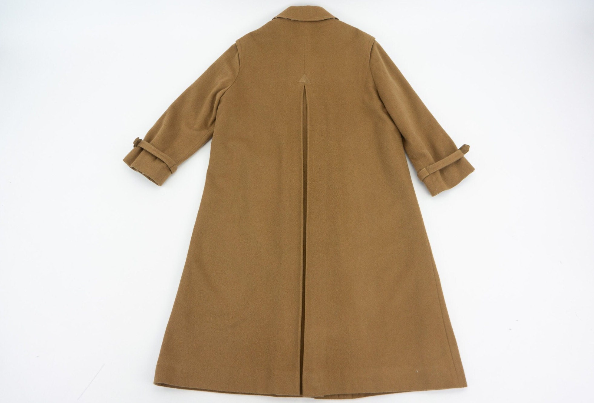 Burberrys Vintage Original Loden Coat 1980s | Long Beige Wool 