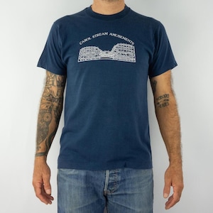 Maglietta &quot;Screen Stars&quot; / Souvenir Vintage / Anni &#39;80 / Maglietta Carnevale / Punto singolo / Cotone morbido blu navy / Stile retrò / Prodotta negli USA / M