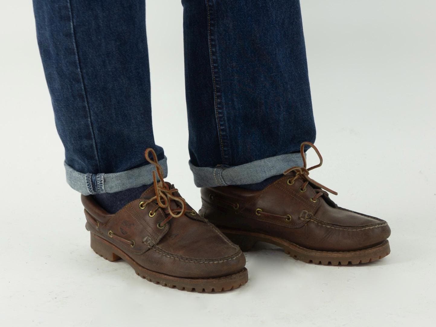 Vintage Timberland Boat Shoes 1990s | Brown Leather Noreen 3 Eye