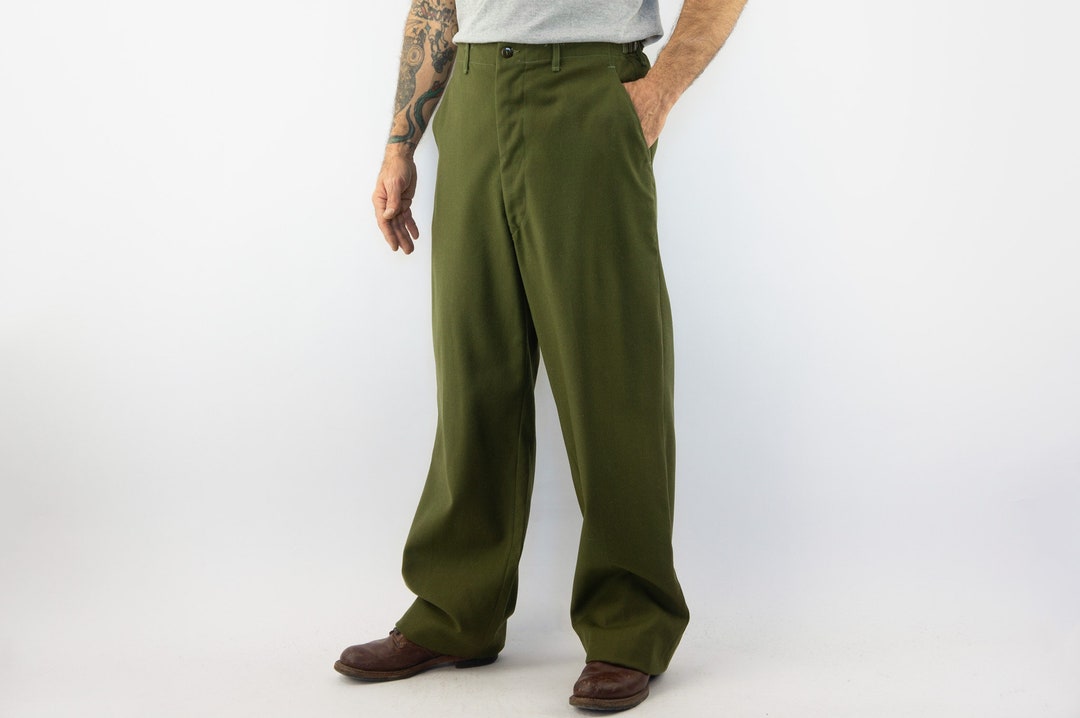 Vintage M-1951 Wool Field Trousers 1950s U.S. Army Korean War