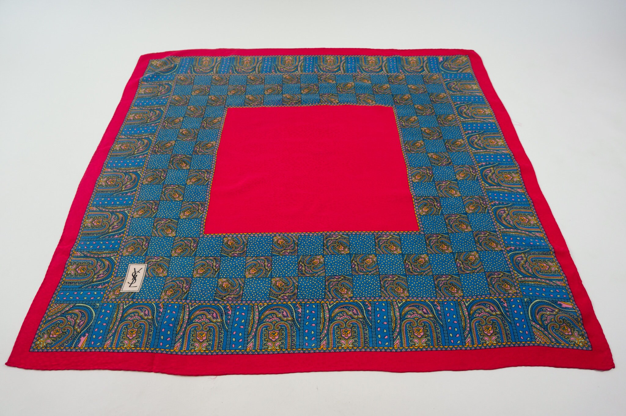 LilMents Lot De 4 Grands Foulards Carrés En Satin 90 × 90 Cm, Set Y Taille Unique Amz B07spc3kn2