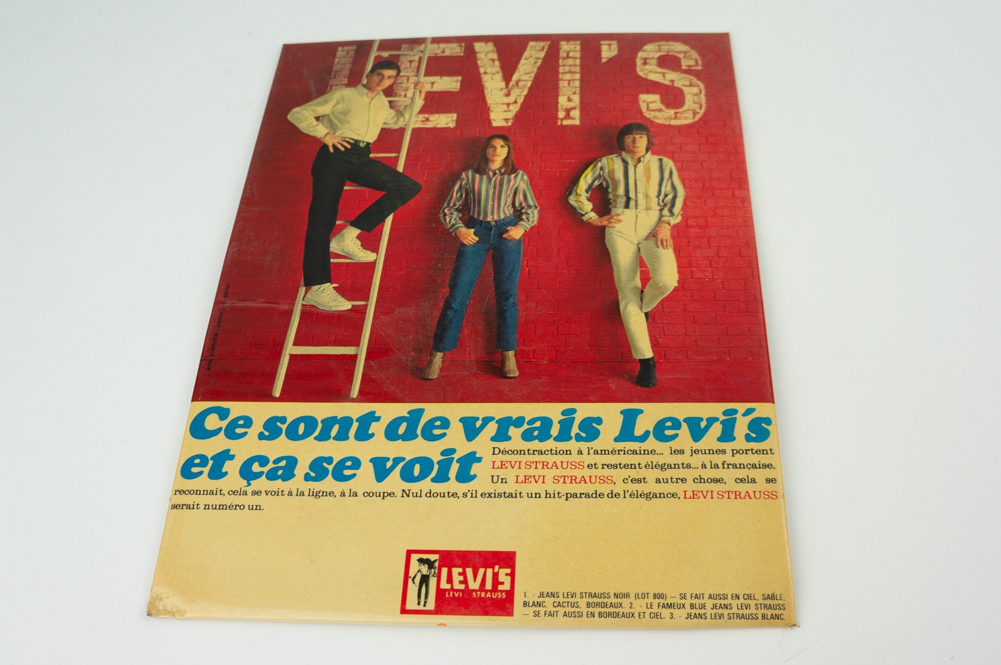 Buy Levi Strauss | Vintage Advertising Poster | 1960s Buy Levi Strauss | Vintage Advertising Poster | 1960s