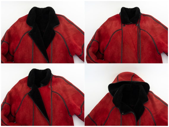 Vintage Shearling Jacket | 1990s | Oversize | She… - image 8