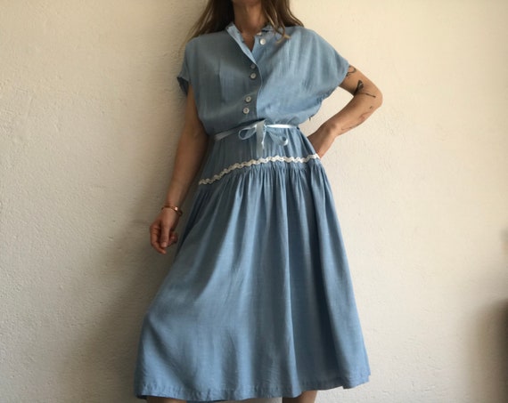 Vintage Summer Dress 1950s New Look 