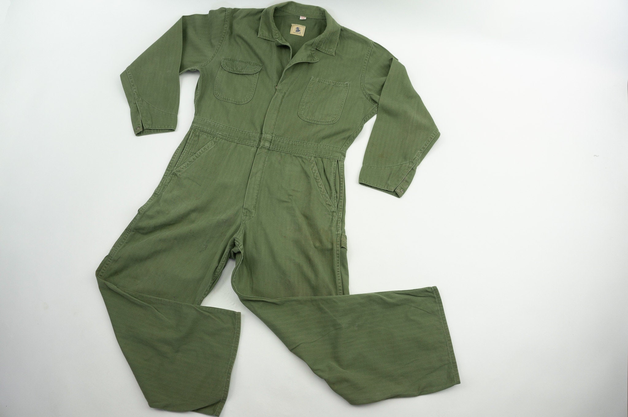 Blue Bell | Vintage Work Jumpsuit | 1950s | Coverall | HBT Blue Bell | Vintage Work Jumpsuit | 1950s | Coverall | HBT