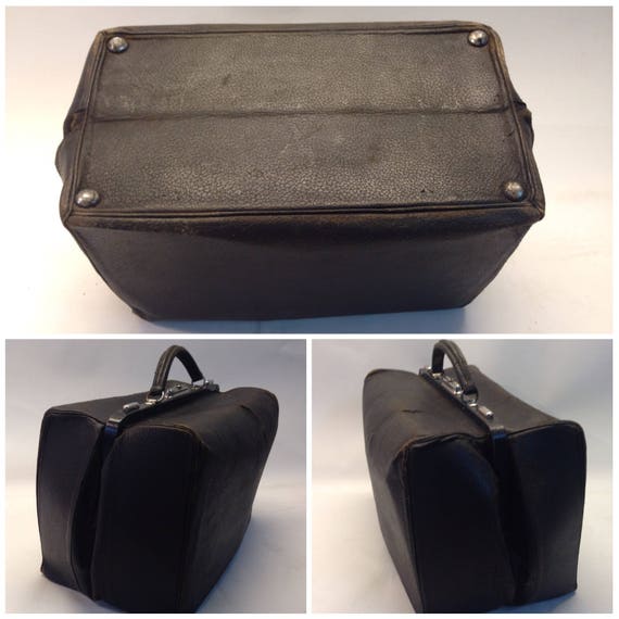 1930s Black Leather Doctors Bag – petrune